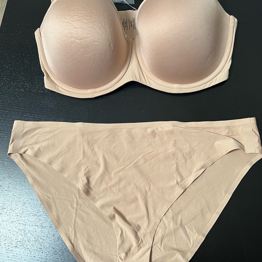 ThirdLove Soft Beige Bra and Panty Set